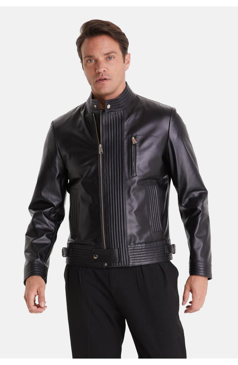 Furniq UK Stanley Leather Jacket, Alternate, color, 