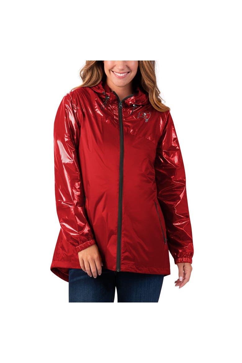 Women's G-III 4Her by Carl Banks Red Tampa Bay Buccaneers Double-Coverage Full-Zip Hoodie Jacket, Alternate, color, Red