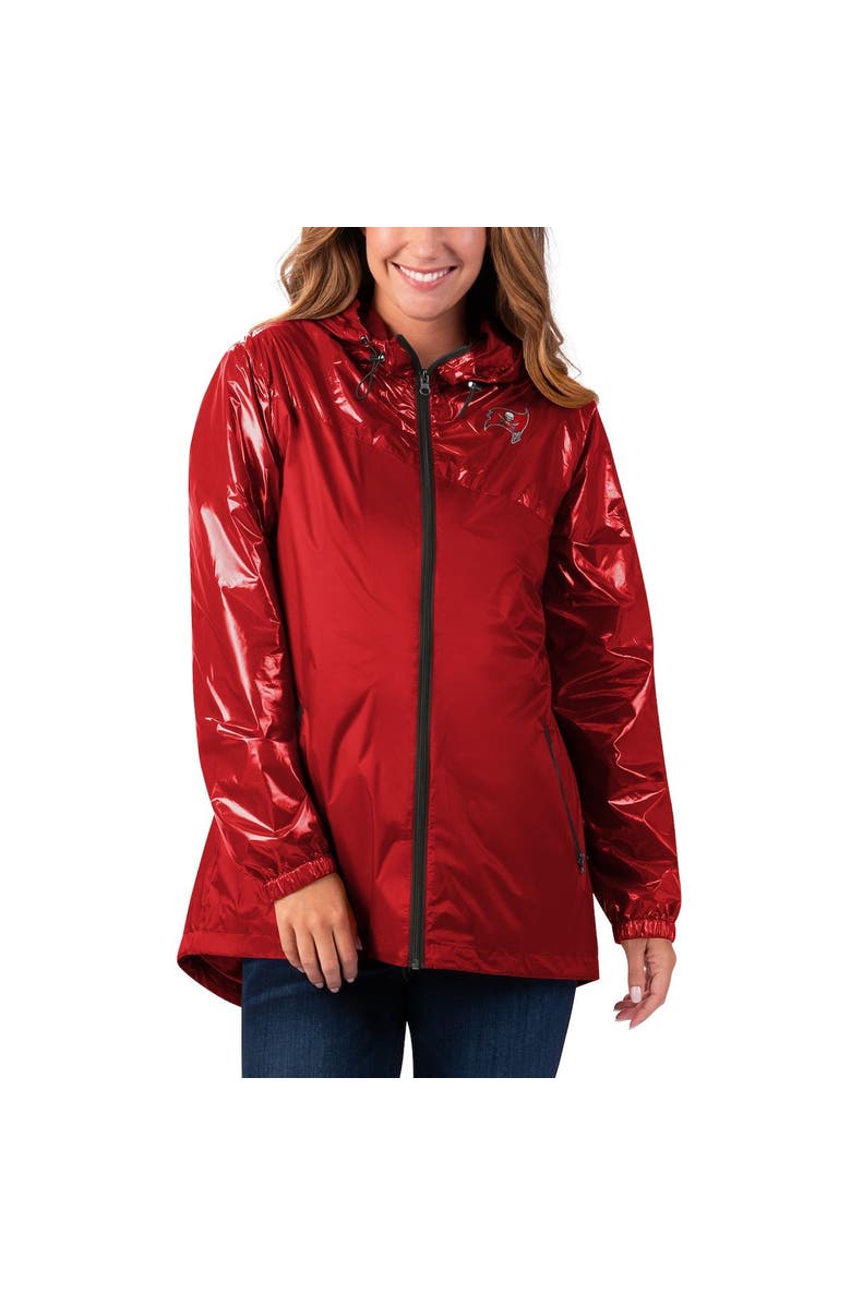 G-III 4HER BY CARL BANKS Women's G-III 4Her by Carl Banks Red Tampa Bay Buccaneers Double-Coverage Full-Zip Hoodie Jacket, Alternate, color, 