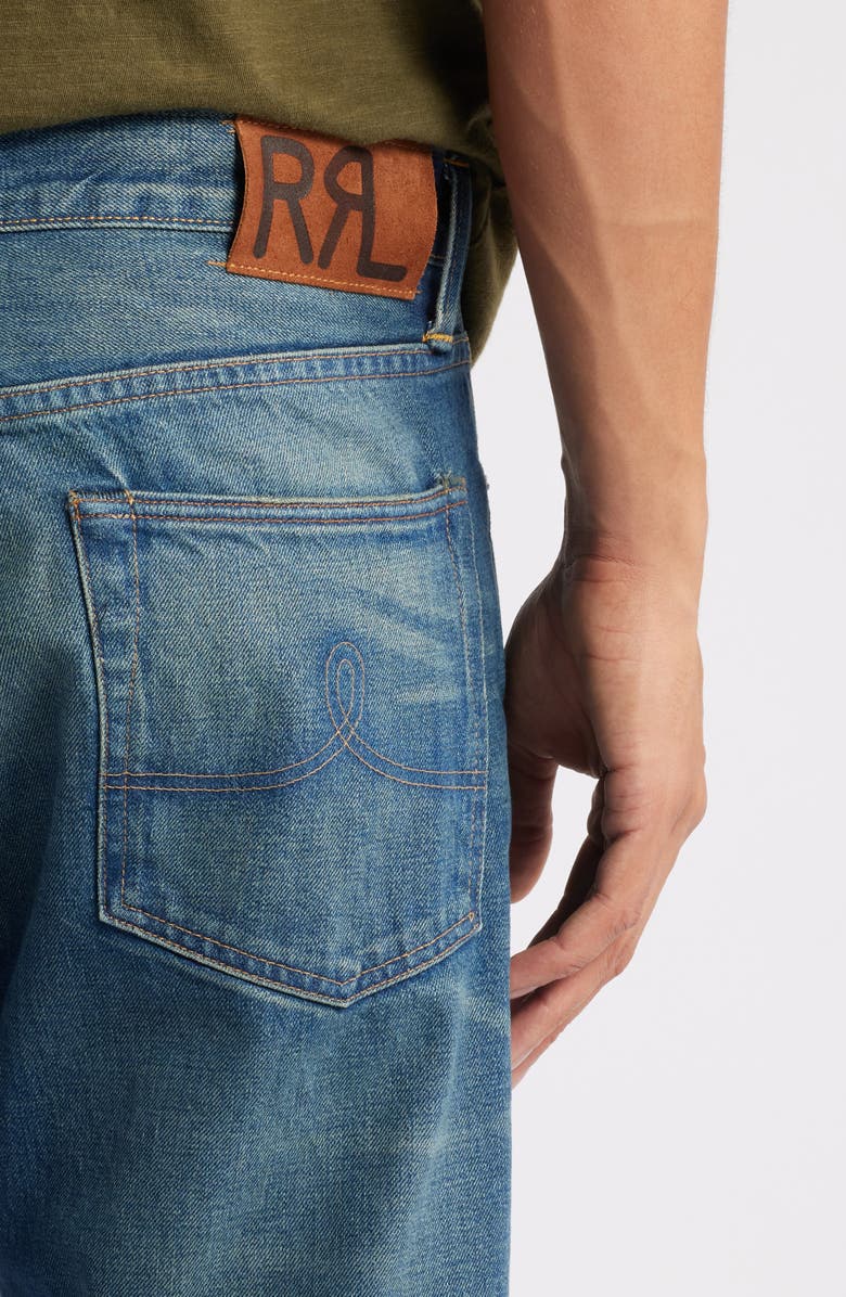 Double RL Cotton Selvedge Jeans, Alternate, color, 