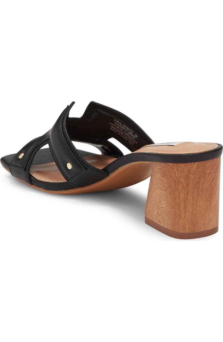 STEVEN Avina Block Heel Slide Sandal, Alternate, color, Black