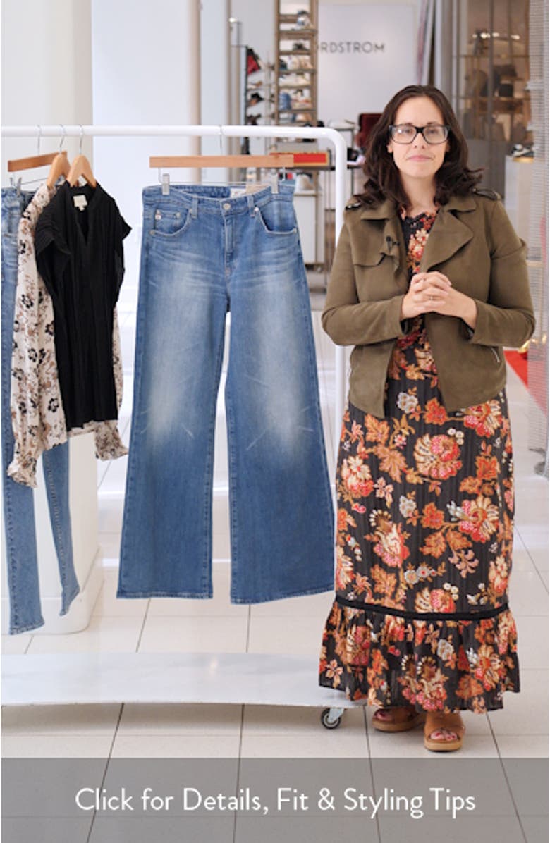 Saige Mid Rise Wide Leg Jeans, sales video thumbnail