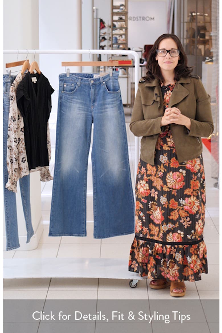Saige Mid Rise Wide Leg Jeans video