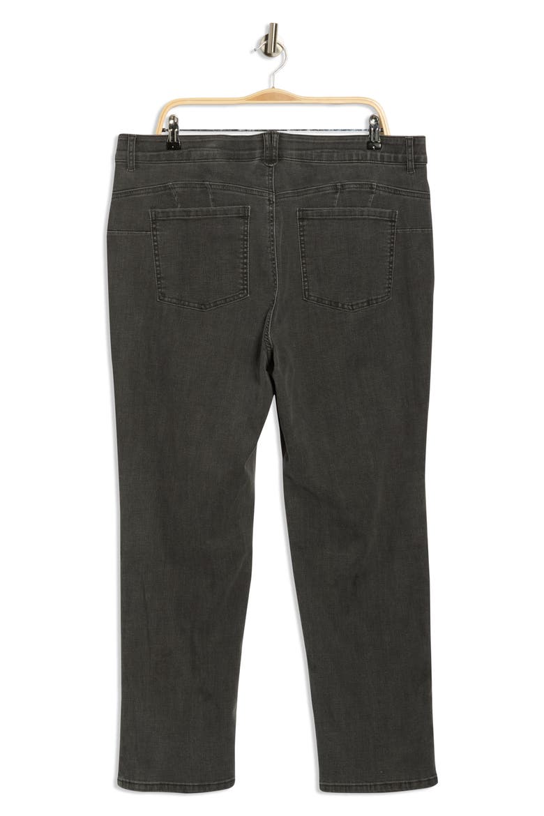 Tummy Control Straight Leg Jeans, Alternate, color, SMOKE
