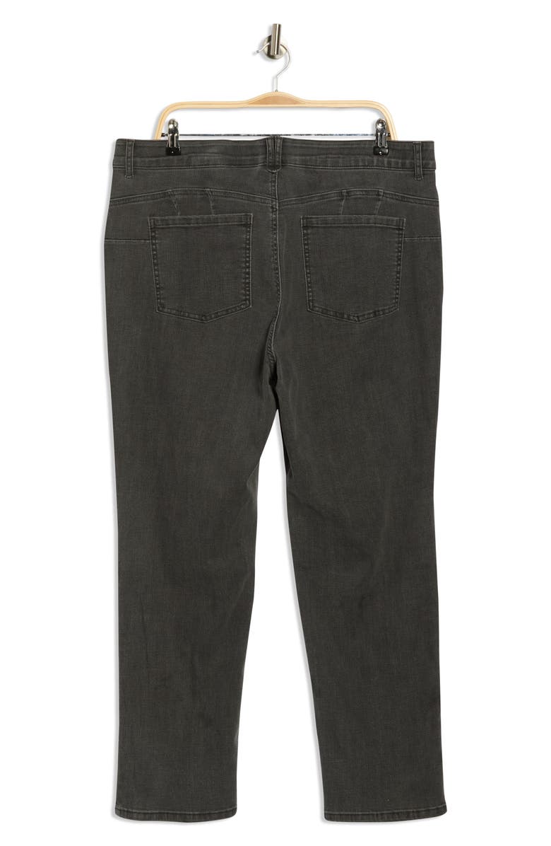 RUBY RD Tummy Control Straight Leg Jeans, Alternate, color, Smoke