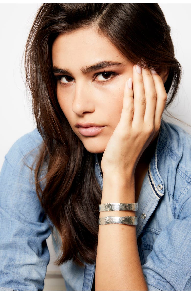 SYLVIA TOLEDANO Bianca CUFF, Alternate, color, Silver