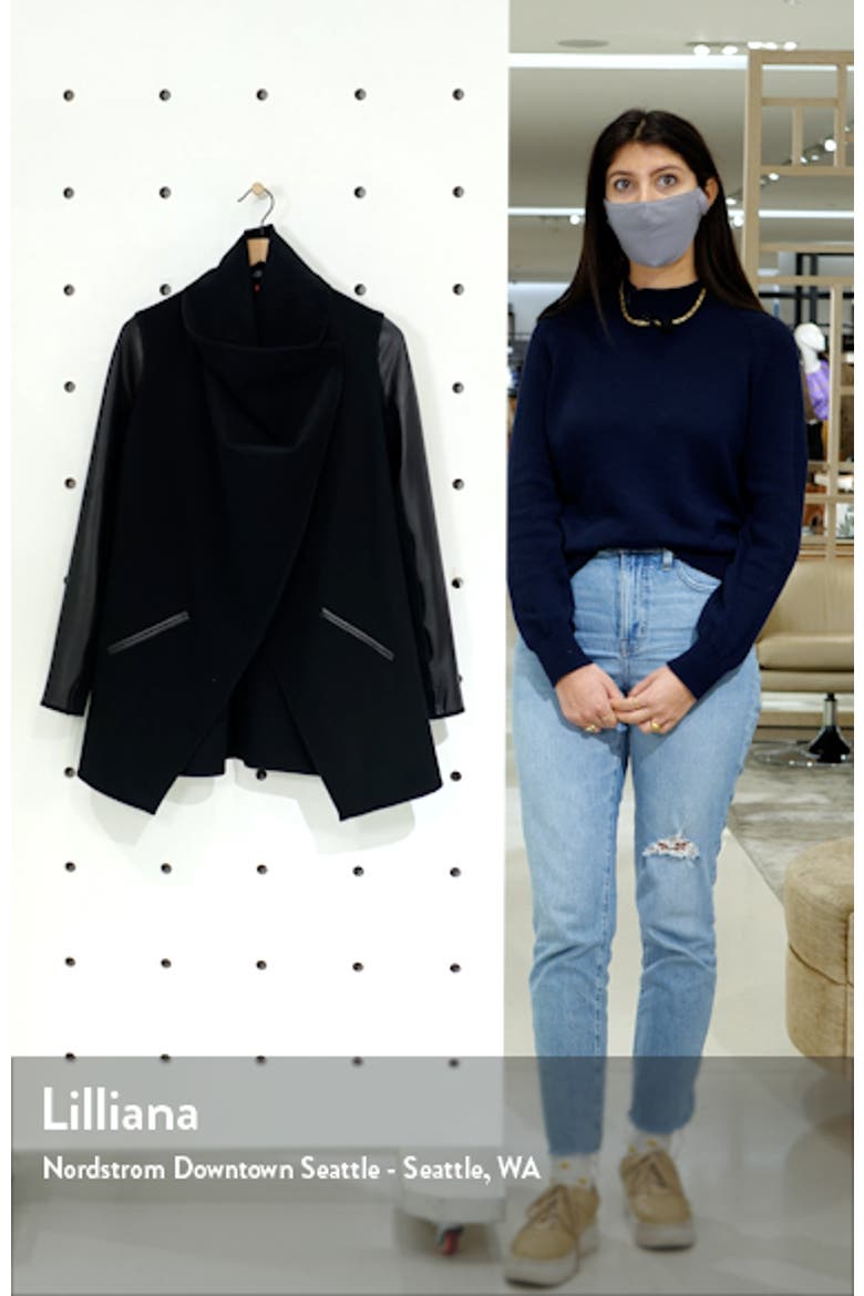 Faux Leather Convertible Jacket video