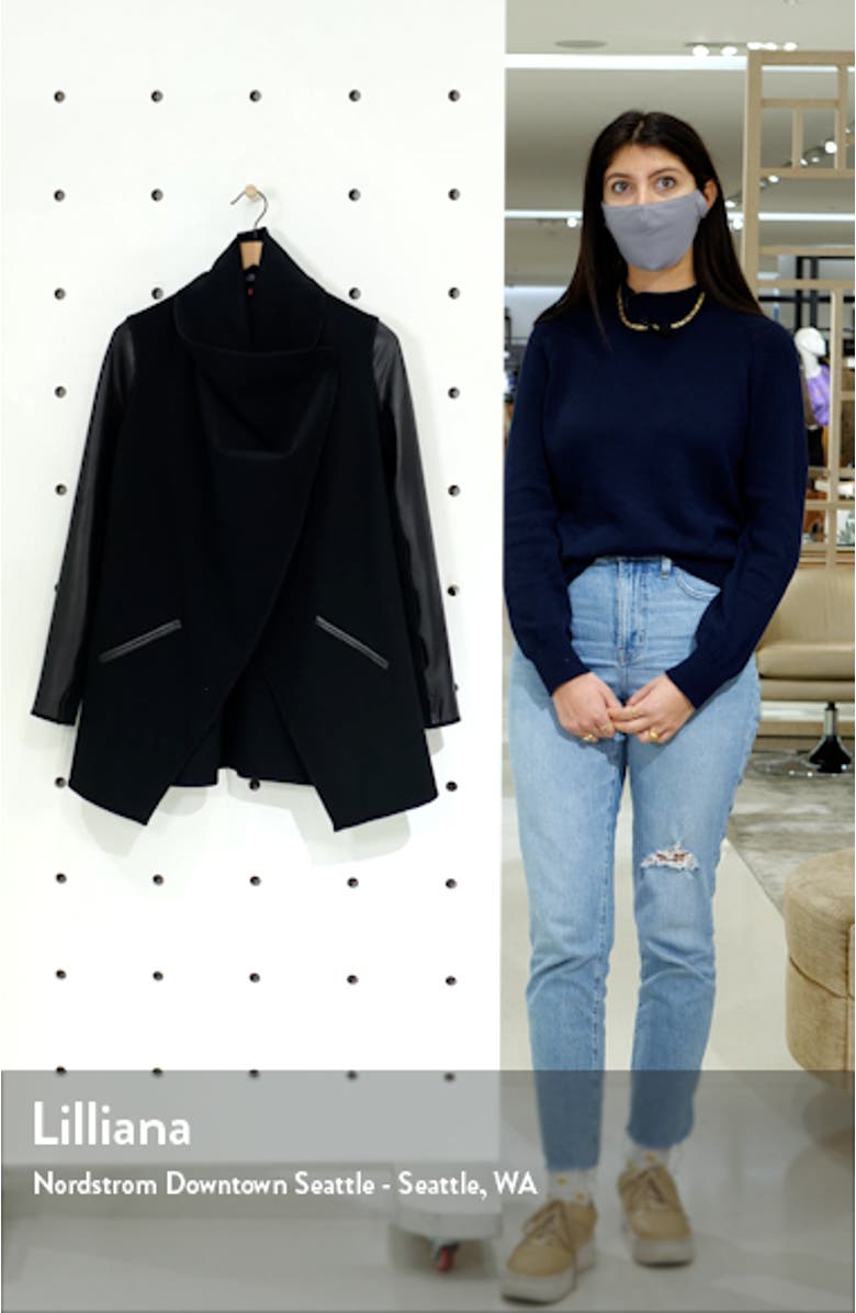 Faux Leather Convertible Jacket, sales video thumbnail