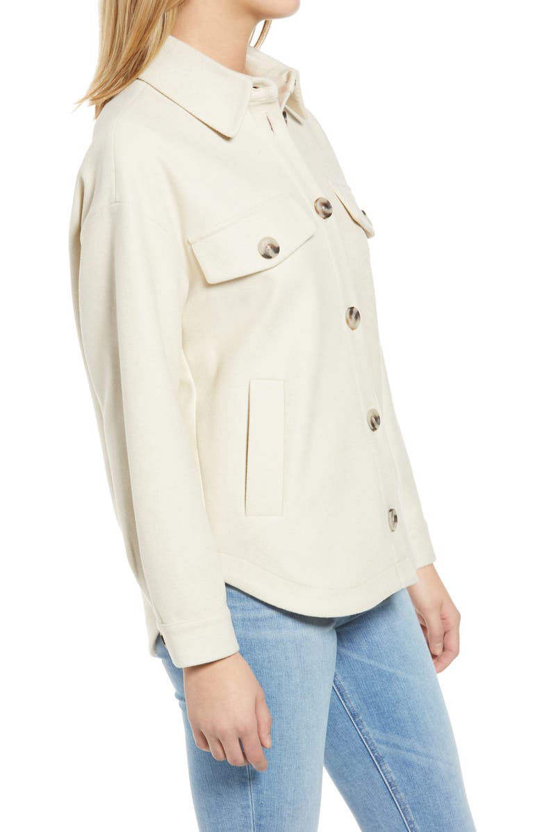 VERO MODA Neally Fleece Shirt Jacket, Alternate, color, 