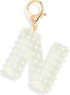 Leith Faux Pearl Initial Bag Charm