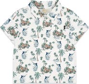 Feather 4 Arrow Kids' Feel Good Print Performance Polo