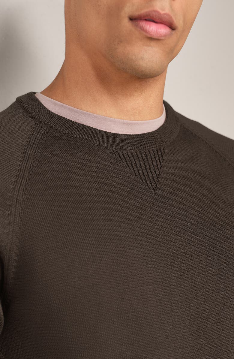 Rhone Commuter Crewneck Sweater, Alternate, color, Cafe Noir