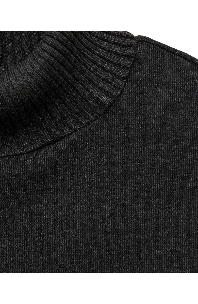 MANGO Sleeveless Turtleneck Sweater, Alternate, color, Dark Heather Grey