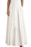 Reiss Simone Cotton Blend Pleated Maxi Skirt