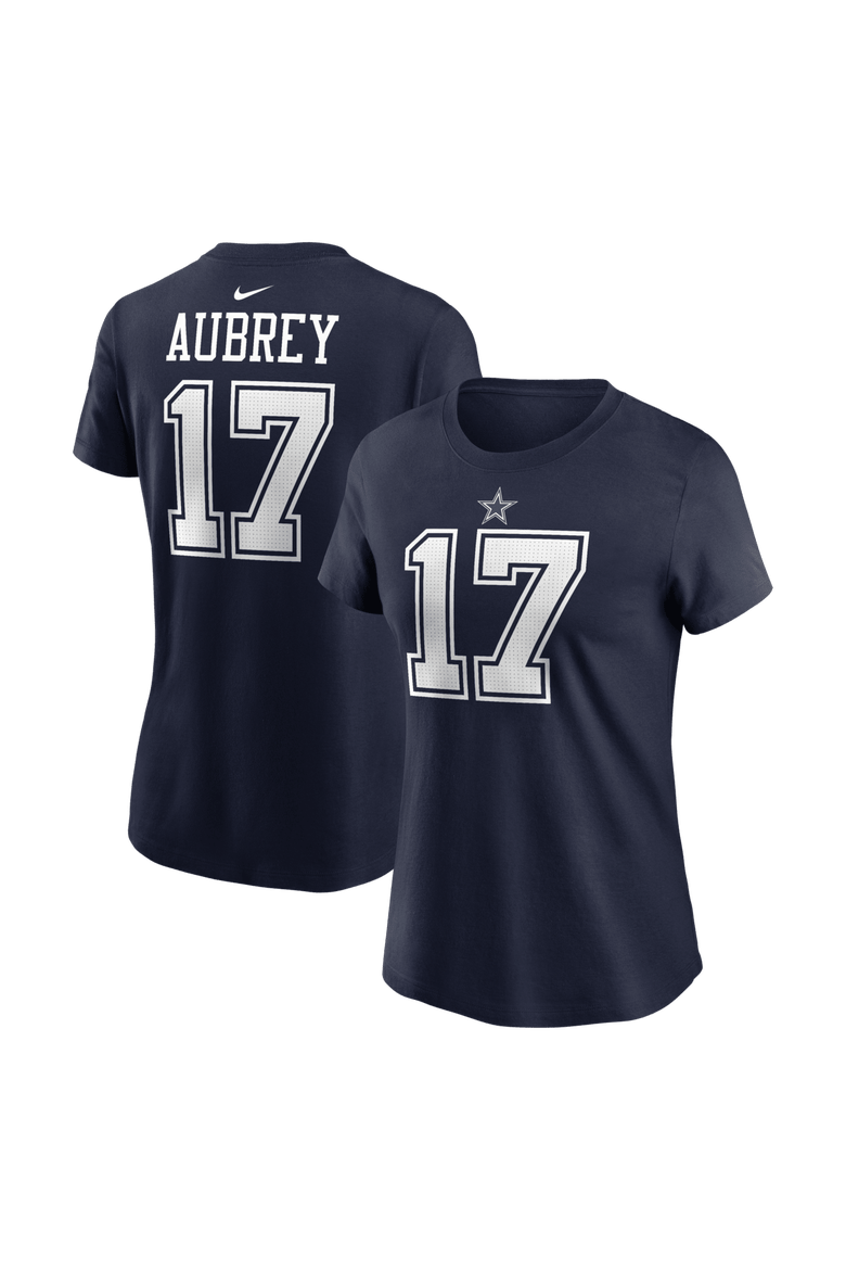 Women's Nike Brandon Aubrey Navy Dallas Cowboys Player Name & Number T-Shirt, Main, color, Navy