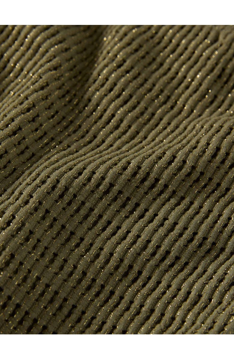 MICHAEL Michael Kors Crochet One Shoulder One Piece Swimsuit, Alternate, color, 