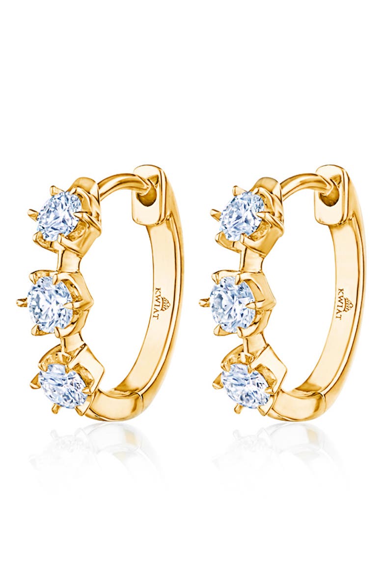 Kwiat Starry Night Diamond Huggie Hoop Earrings, Main, color, Gold