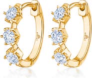Kwiat Starry Night Diamond Huggie Hoop Earrings