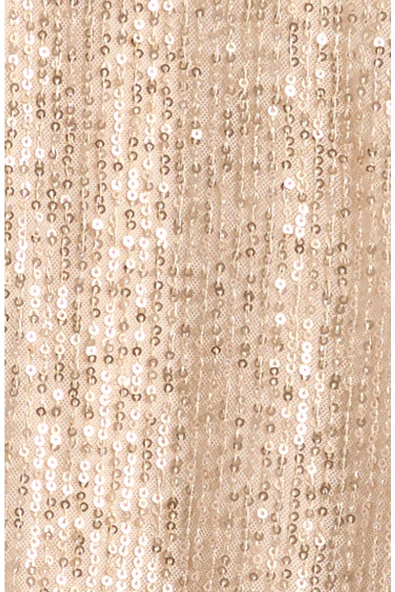 Kids' Sequin Mock Neck Jumpsuit, Alternate, color, ROSE GOLD