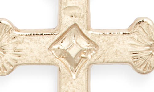 Set & Stones Julian Cross Pendant Necklace In Gold