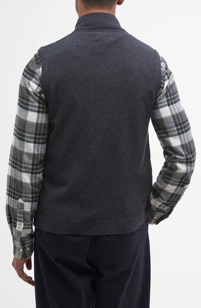 Barbour Leyburn Cotton & Wool Zip-Up Vest, Alternate, color, 