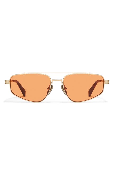 Pit Stop 56mm Aviator Sunglasses