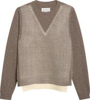 Maison Margiela Fuse Trompe L'Oeil Virgin Wool Sweater