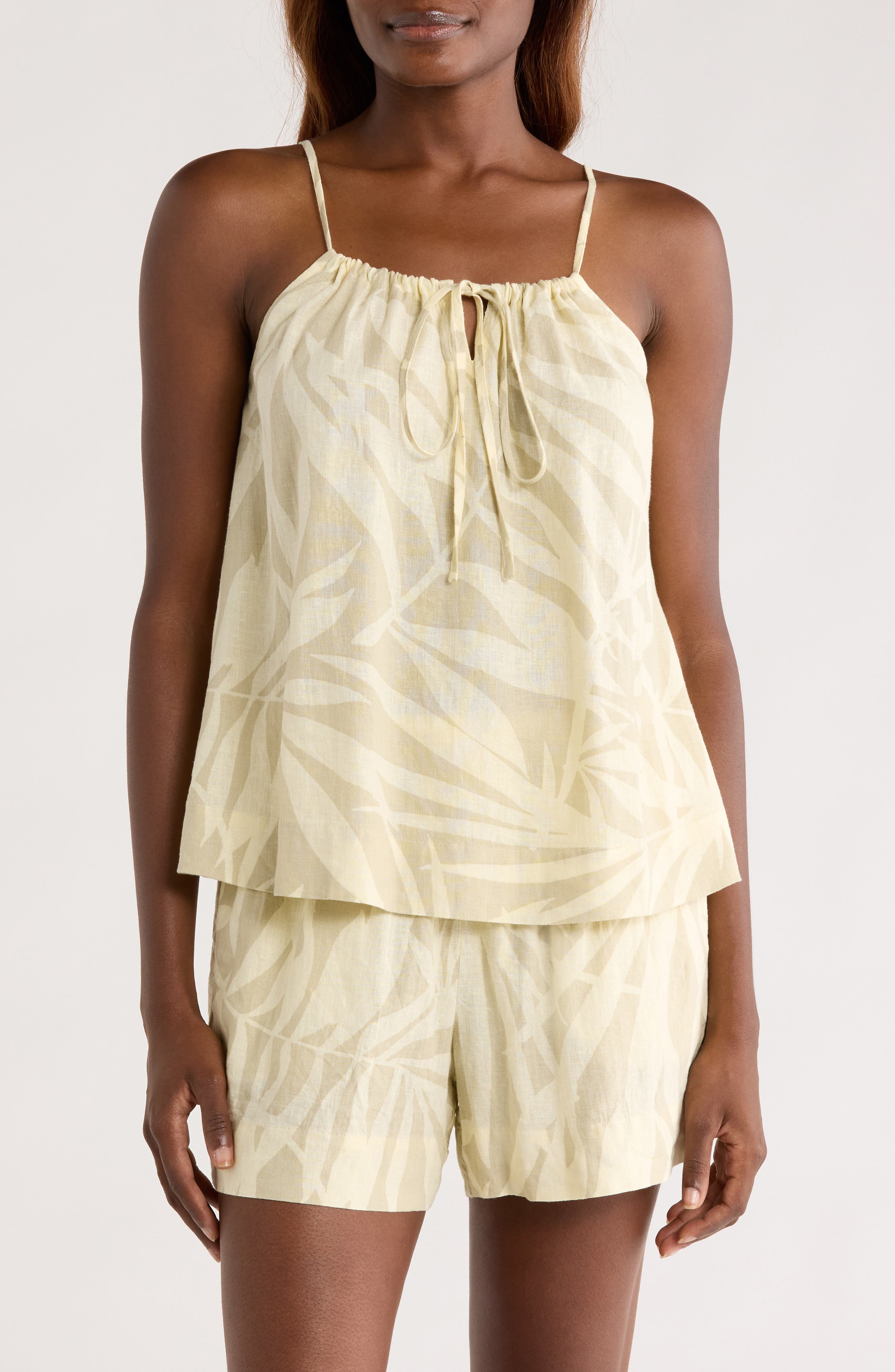 Nordstrom Vacation Linen Blend Short Pajamas