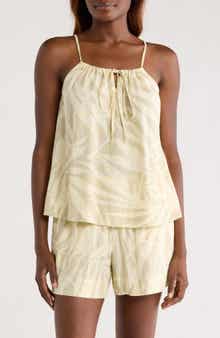 Nordstrom Vacation Linen Blend Short Pajamas