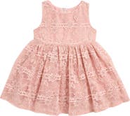 Popatu Kids' Metallic Lace Overlay Dress