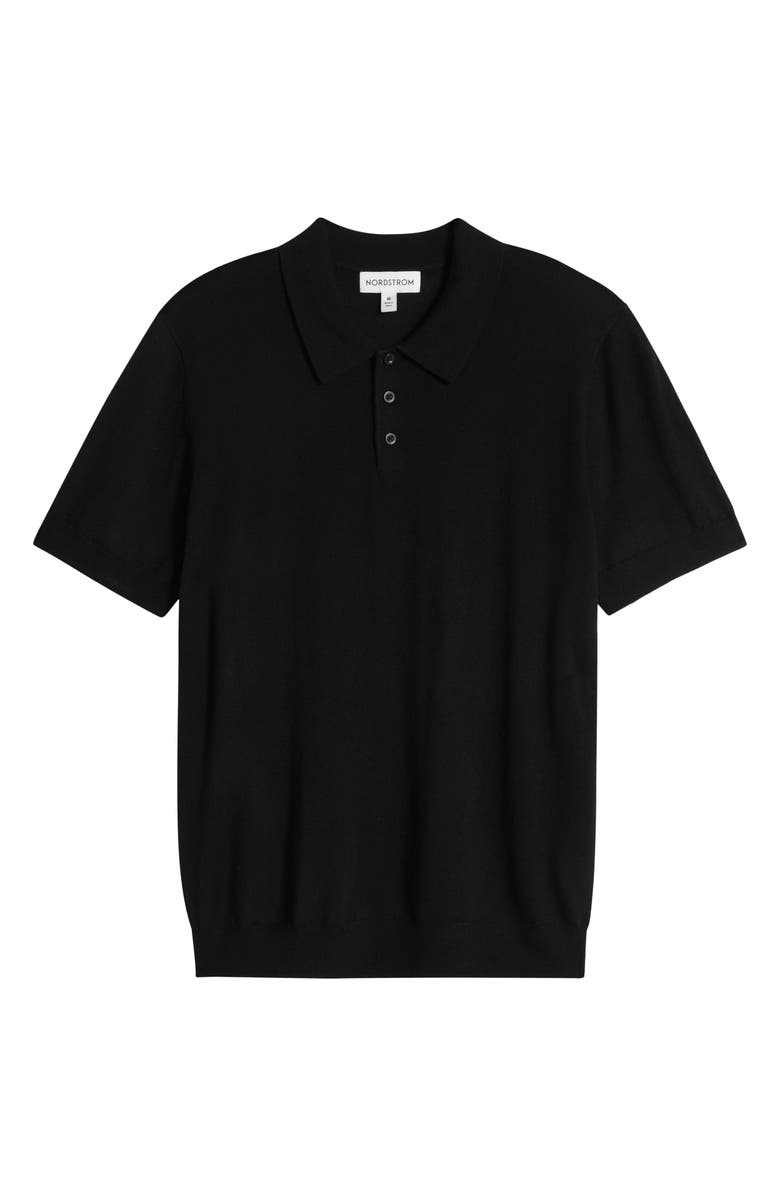 Nordstrom Merino Wool & Silk Polo Sweater, Alternate, color,