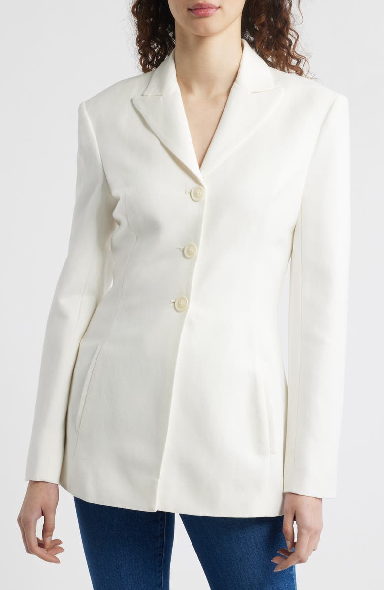 Faithfull the Brand Deni Blazer, Alternate, color, White