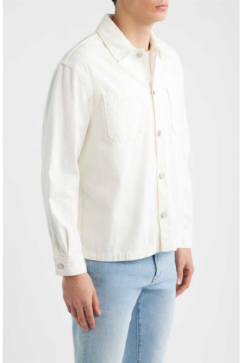 Cotton Blend Shirt Jacket, Alternate, color, NATURAL