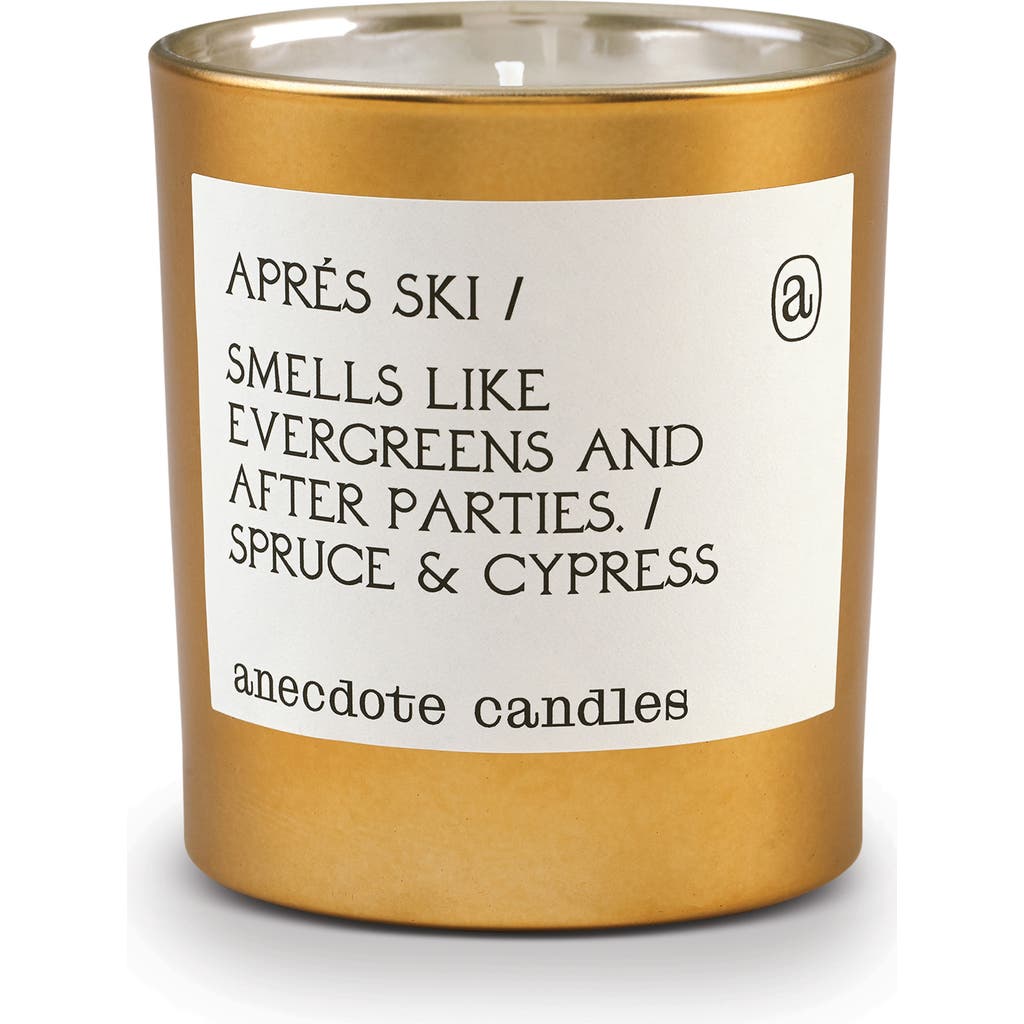 Anecdote Candles Aprés Ski Candle In Gold