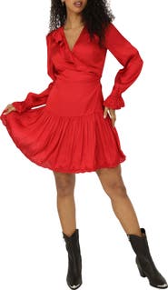 Belle & Bloom Wild Flower Embroidered Wrap Dress