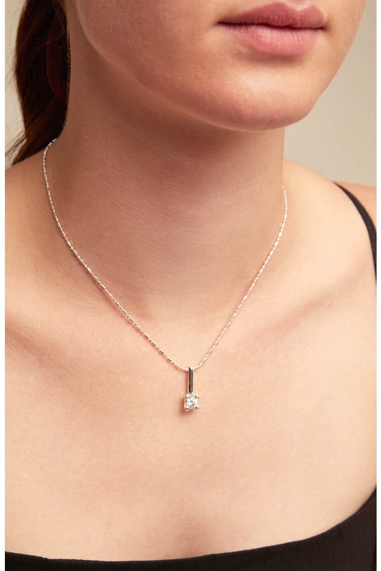 Spark Point Necklace, Alternate, color, Silver