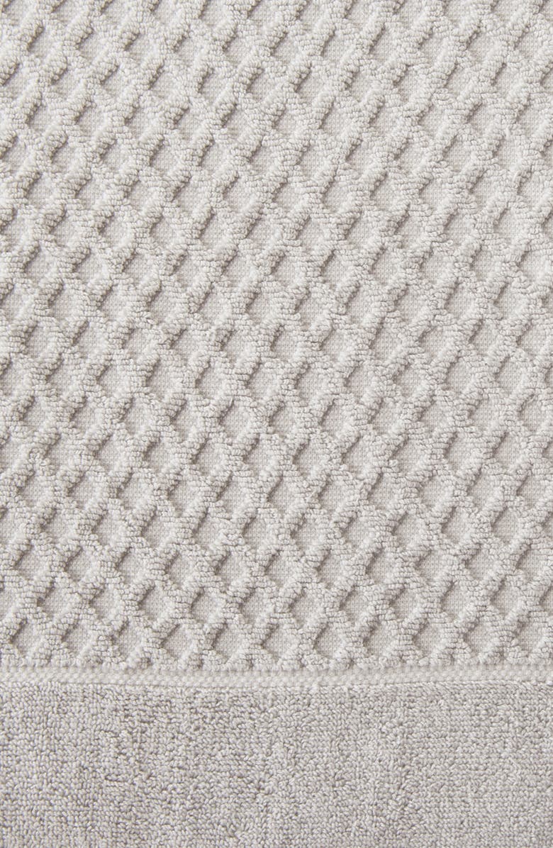 Woven & Weft Diamond Textured 6-Piece Towel Set, Alternate, color, Light Grey