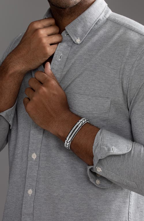 Esquire Black Diamond Chevron Link Bracelet
