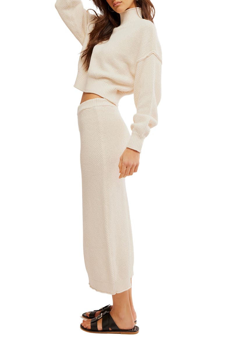 Free People Hailee Turtleneck Sweater & Skirt, Alternate, color,