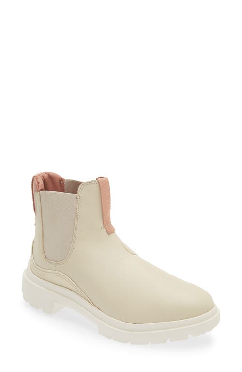 Olukai Hehi Waterproof Chelsea Leather Lug Boot In Brown