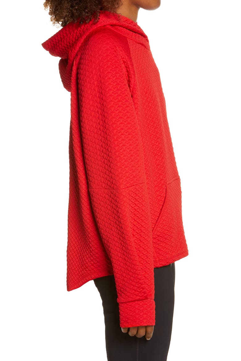 Jacquard Hoodie, Alternate, color, RED COUTURE