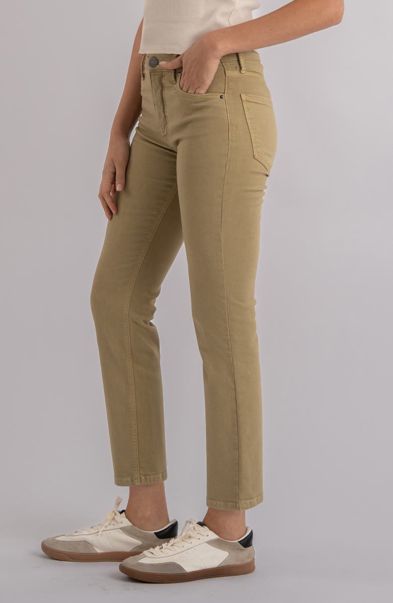 KUT from the Kloth Blair Fab Ab High Waist Ankle Straight Jeans, Alternate, color, Antique Bronze