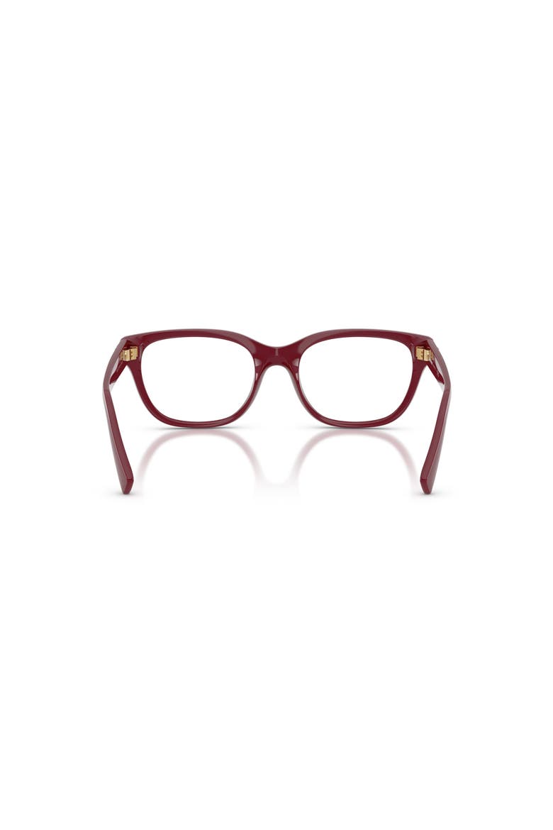 52mm Square optical glasses, Alternate, color, Red