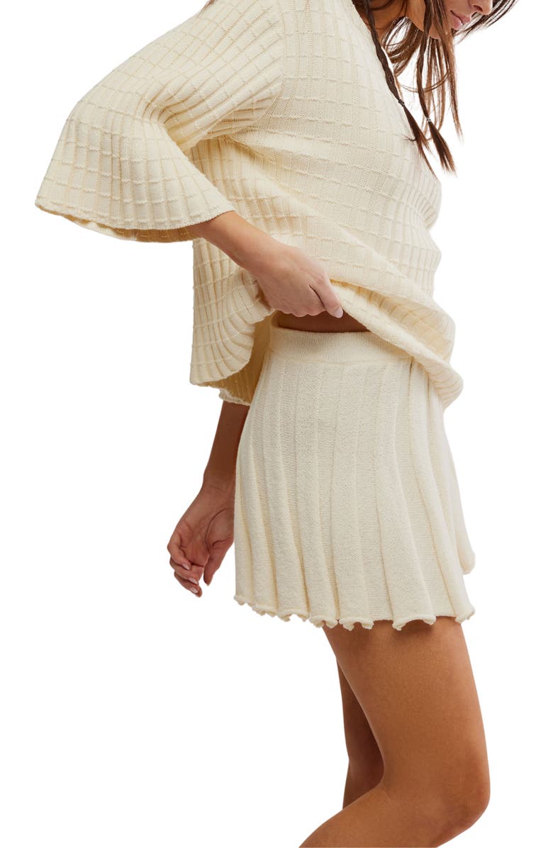 Free People Kenzie Sweater & Skirt Set, Alternate, color, Natural