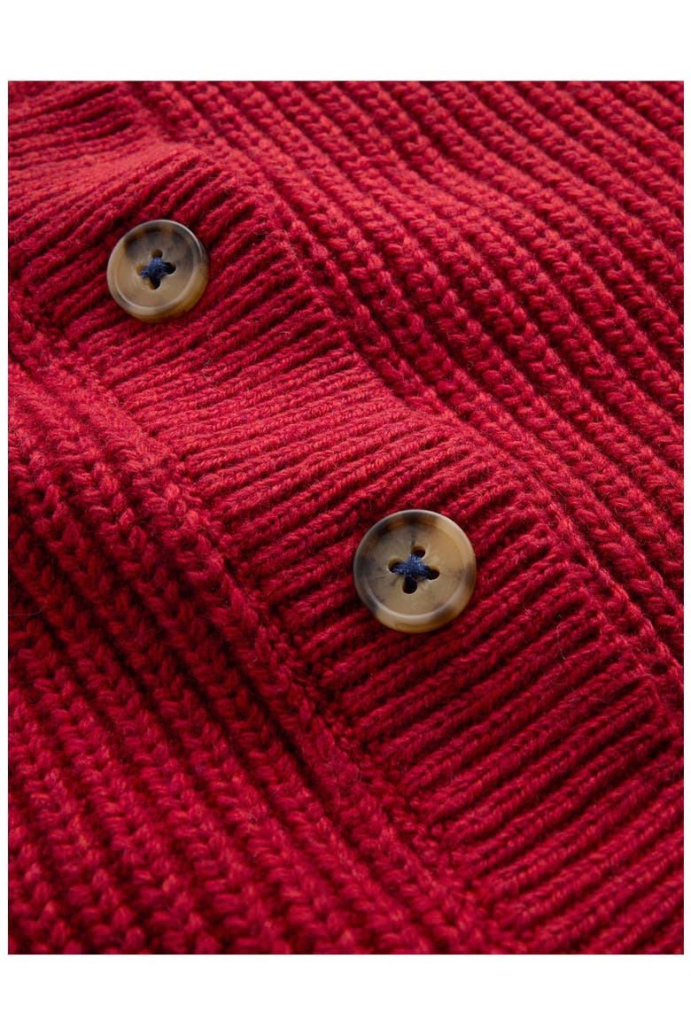 Kids' Chunky Everyday Cardigan, Alternate, color, RED MARL