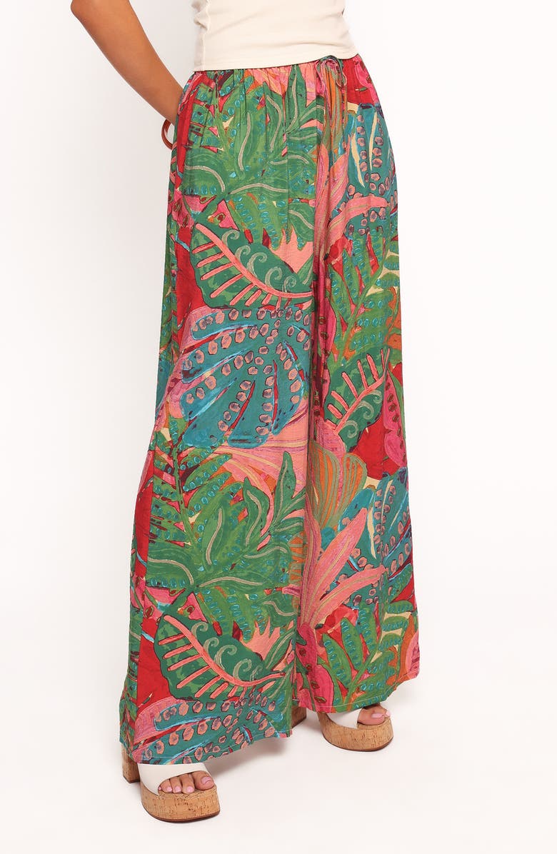 Petal & Pup Charly Wide Leg Pants, Alternate, color, Calypso Coral