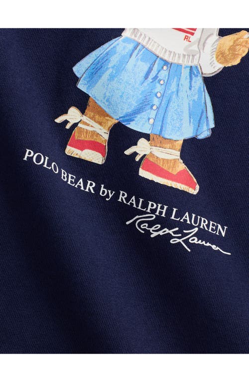 Ralph Lauren Sparkler Bear Tiered Cotton Graphic Dress & Bloomers