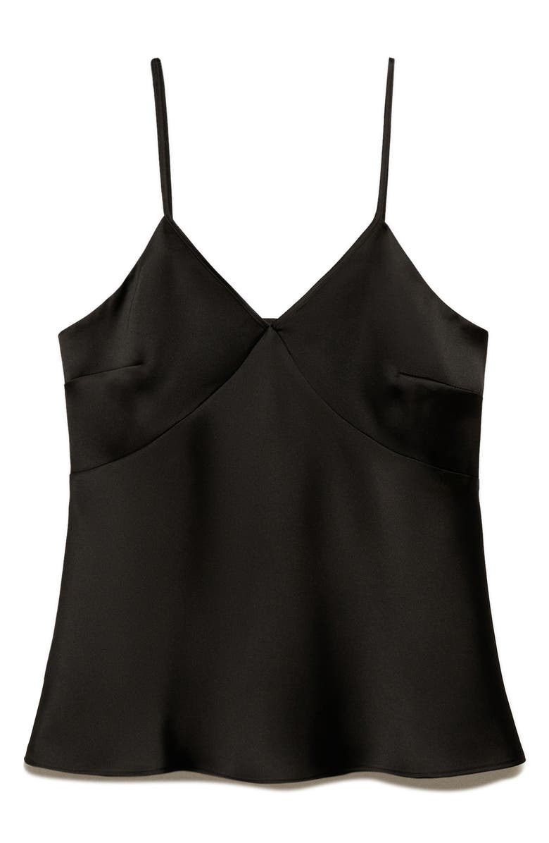 MANGO V-Neck Satin Camisole, Alternate, color,