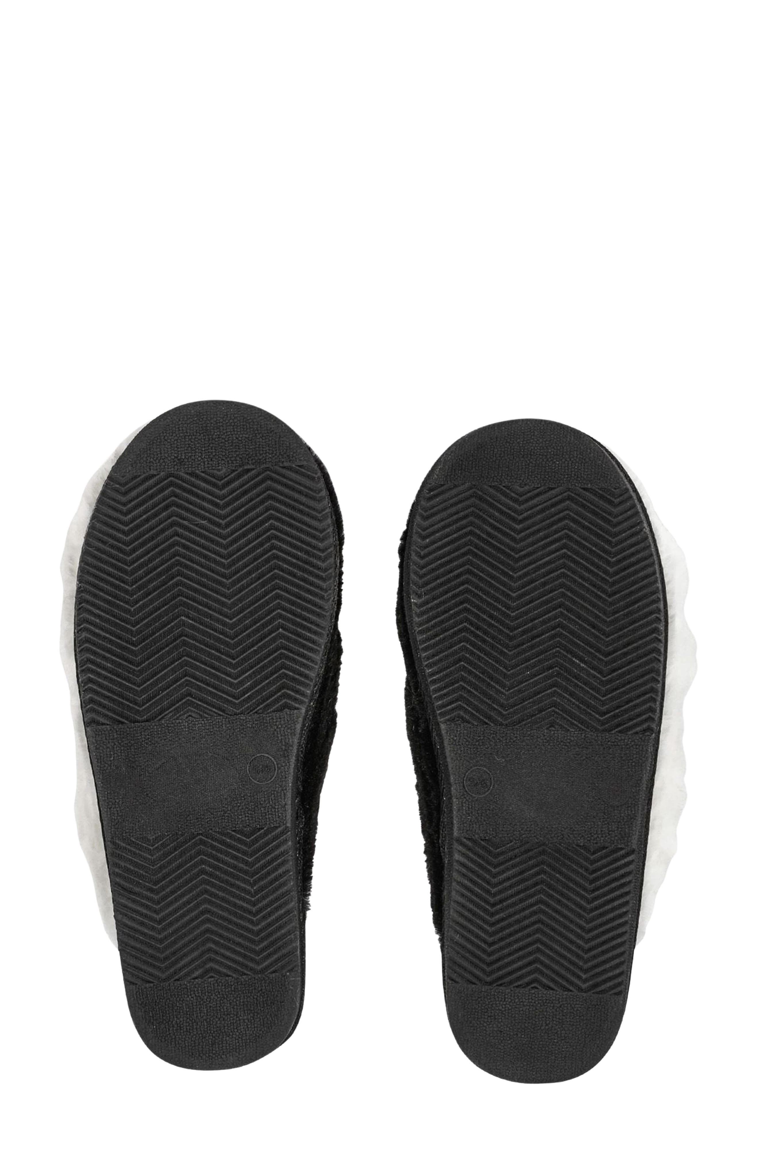 MeMoi Colorblock Slipper, Alternate, color, Black-White