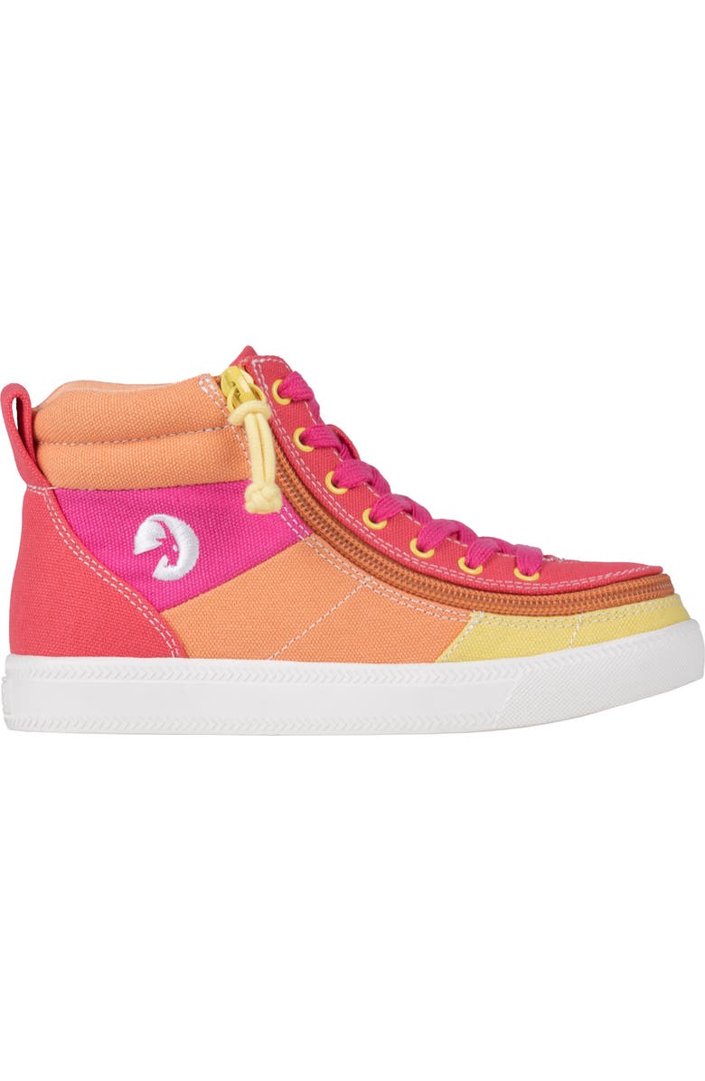 BILLY Footwear Kids' Street High Top Sneaker, Alternate, color, Sunset